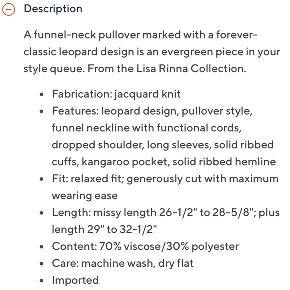 Lisa Rinna Collection Gray Leopard Sweater Size XS - Picture 8 of 8